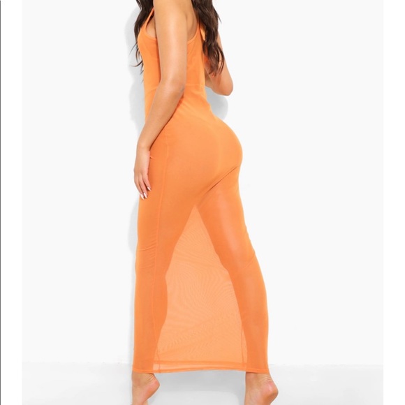 Orange Midi Cover Up - Picture 4 of 5